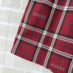 Navy Cotton Check Drawstring - Men's