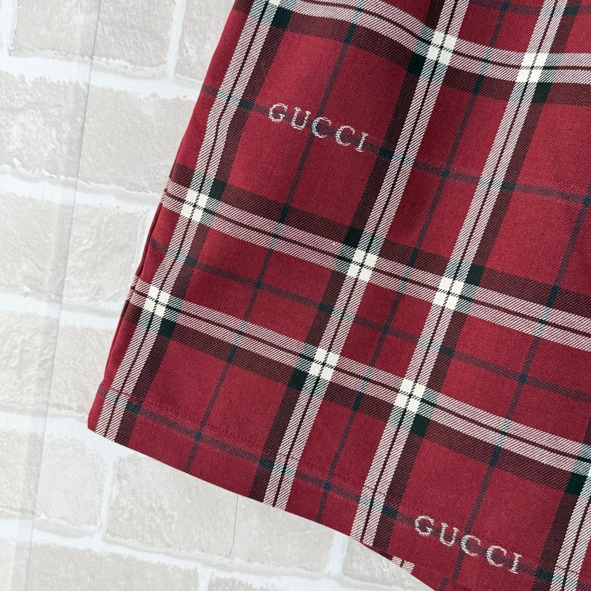 Navy Cotton Check Drawstring - Men's