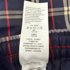Navy Cotton Check Drawstring - Men's