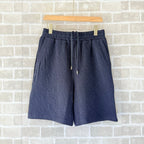 Navy Cotton Textured Drawstring - Men's