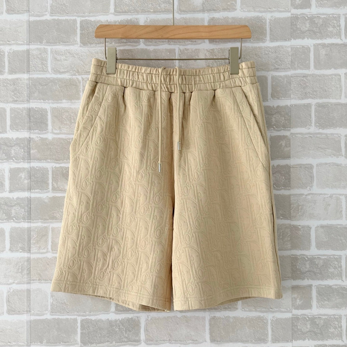 Navy Cotton Textured Drawstring - Men's