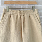 Navy Cotton Textured Drawstring - Men's