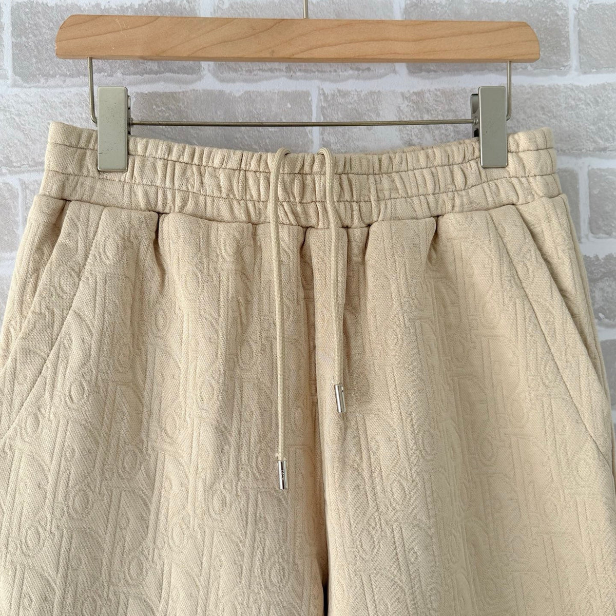 Navy Cotton Textured Drawstring - Men's