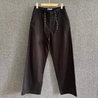 Brown Leather Plain Straight - Men's