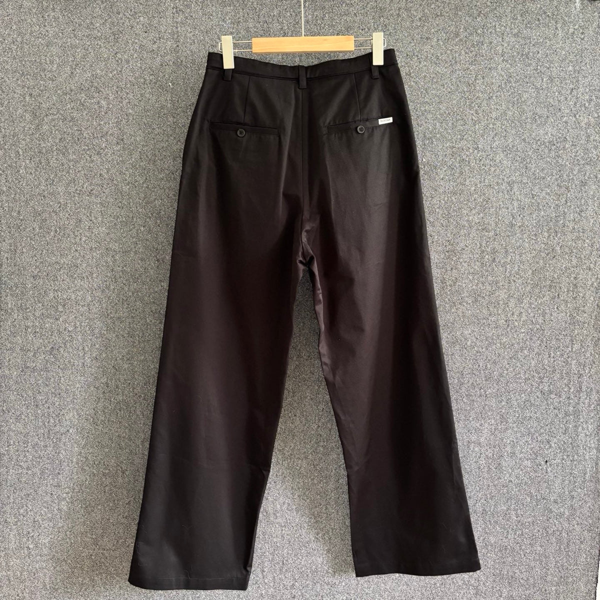 Brown Leather Plain Straight - Men's