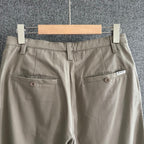 Brown Leather Plain Straight - Men's