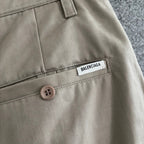 Brown Leather Plain Straight - Men's