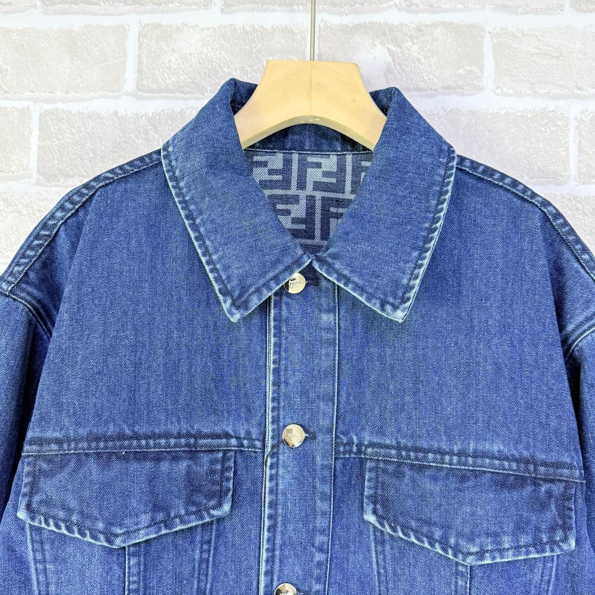 Blue Denim Washed Trucker - Men's