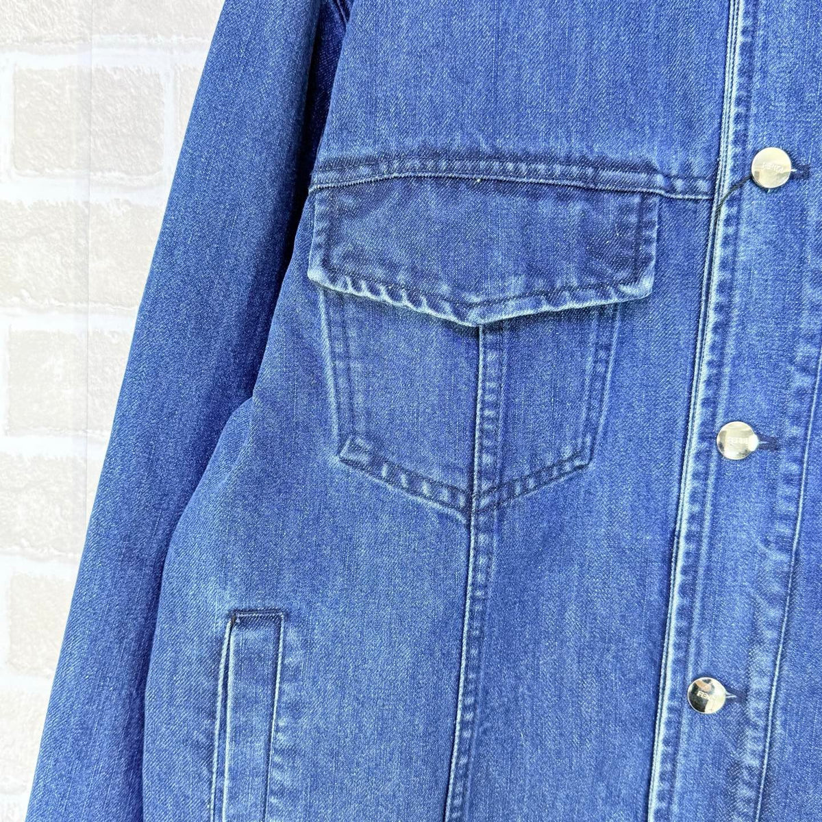 Blue Denim Washed Trucker - Men's