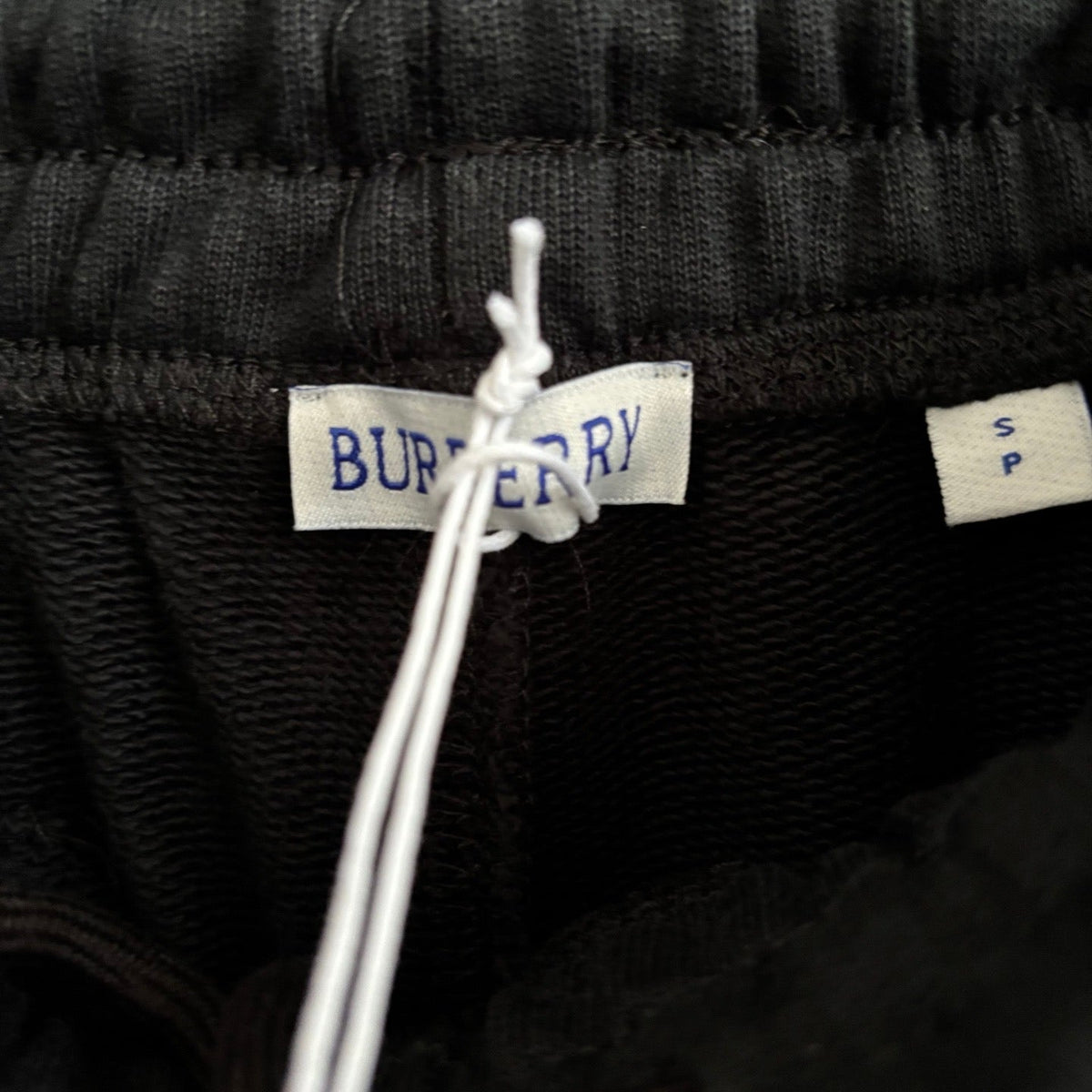 Black Cotton Check Panel Drawstring - Men's