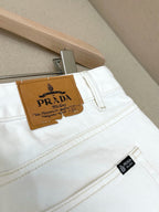 White Denim Plain Straight - Women's