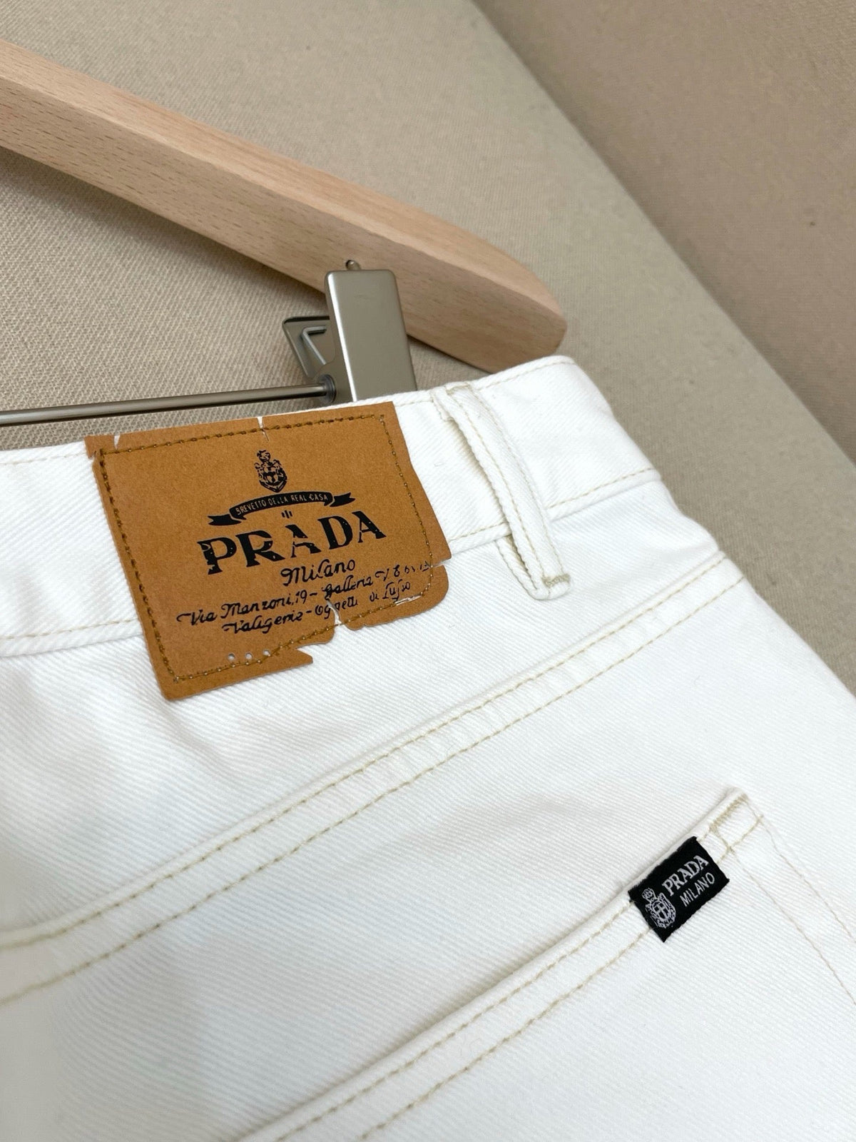 White Denim Plain Straight - Women's