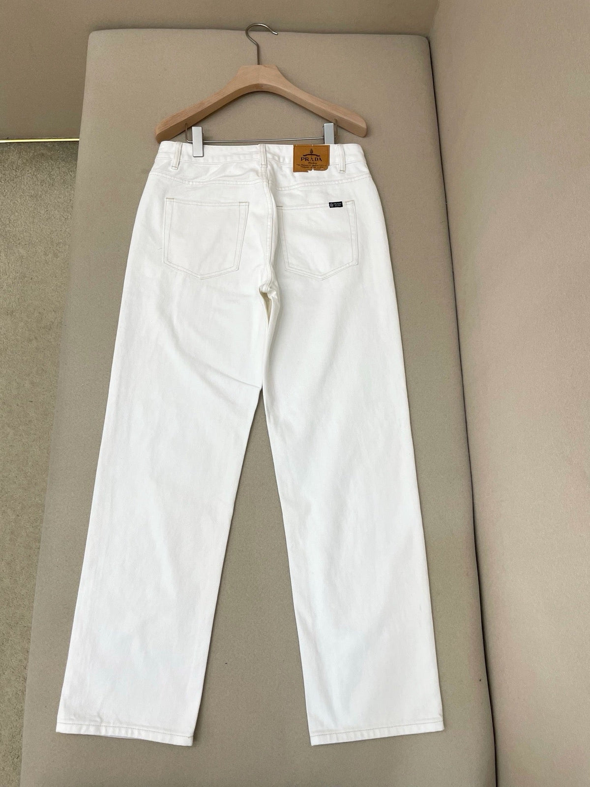 White Denim Plain Straight - Women's