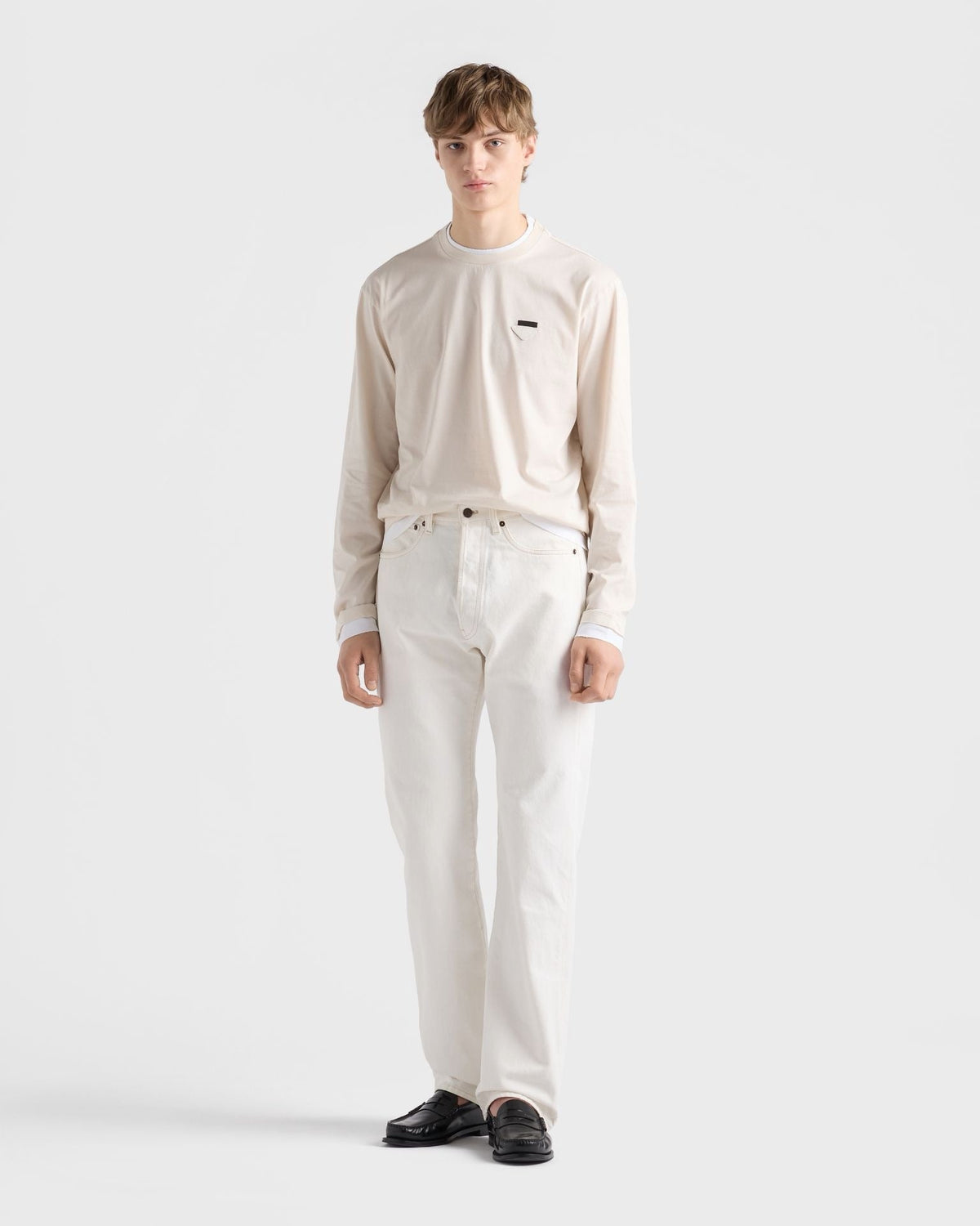 White Denim Plain Straight - Women's