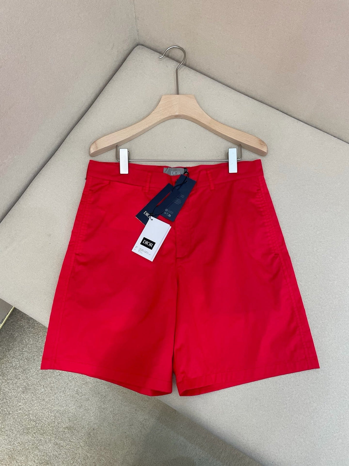 Red Nylon Plain Swim - Men's