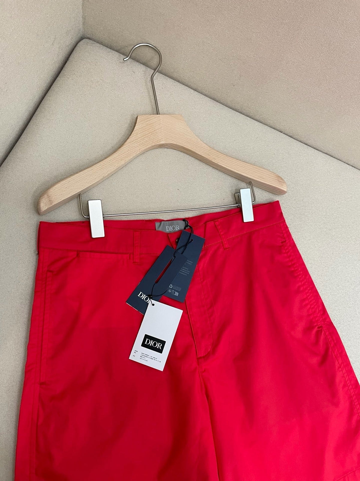 Red Nylon Plain Swim - Men's