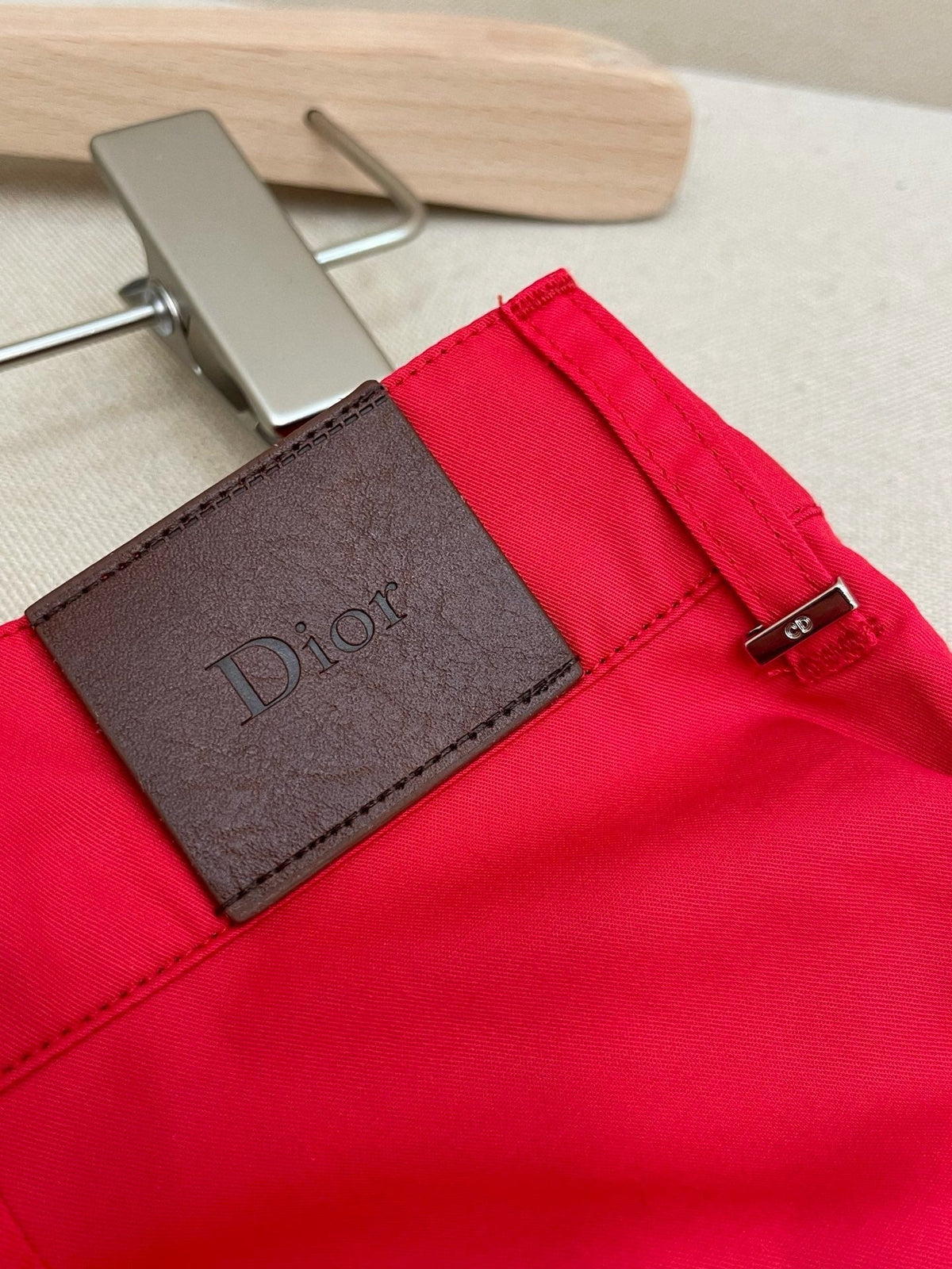 Red Nylon Plain Swim - Men's