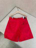 Red Nylon Plain Swim - Men's