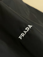 Black Nylon Plain Shirt Jacket - Men's
