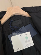 Black Nylon Plain Shirt Jacket - Men's