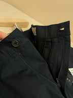 Navy Cotton Plain Cargo - Men's