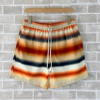 Orange Cotton Gradient Stripe Drawstring - Men's