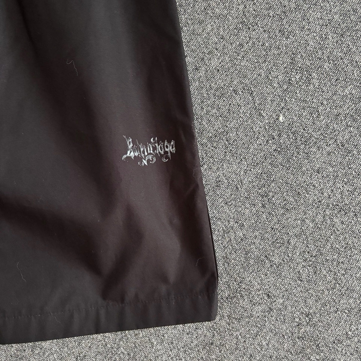 Black Nylon Plain Drawstring - Men's
