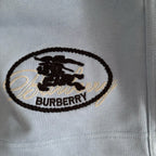 Black Cotton Embroidered Drawstring - Men's