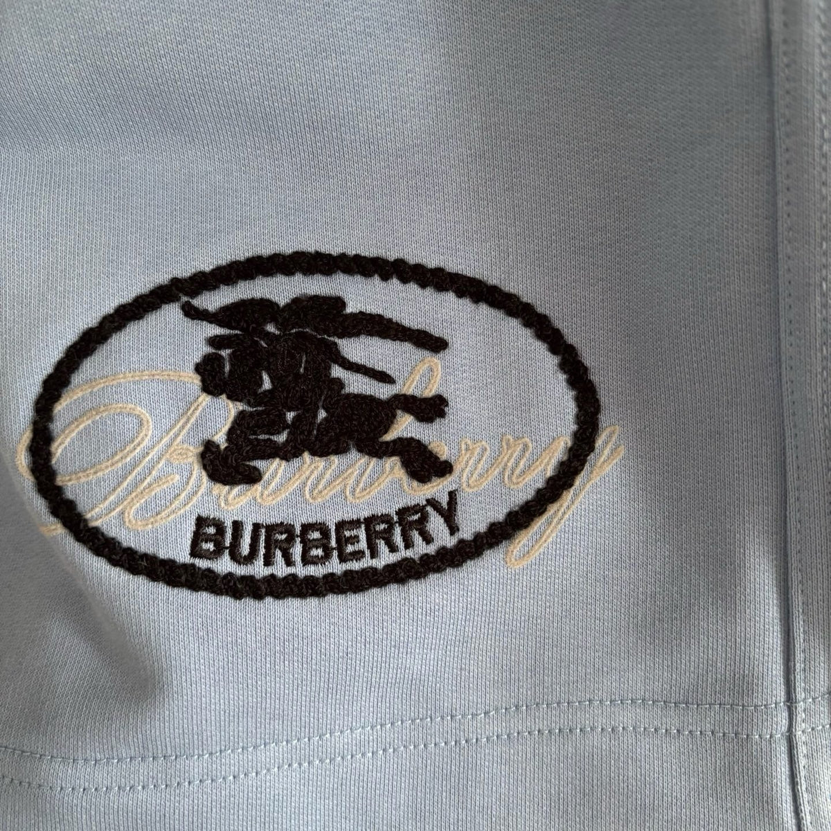 Black Cotton Embroidered Drawstring - Men's