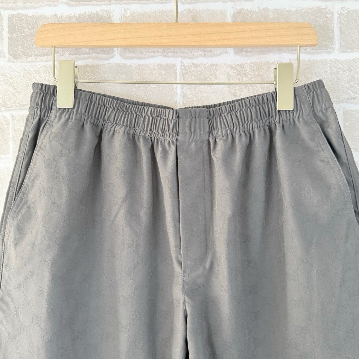 Grey Cotton Elasticated Drawstring - Men's