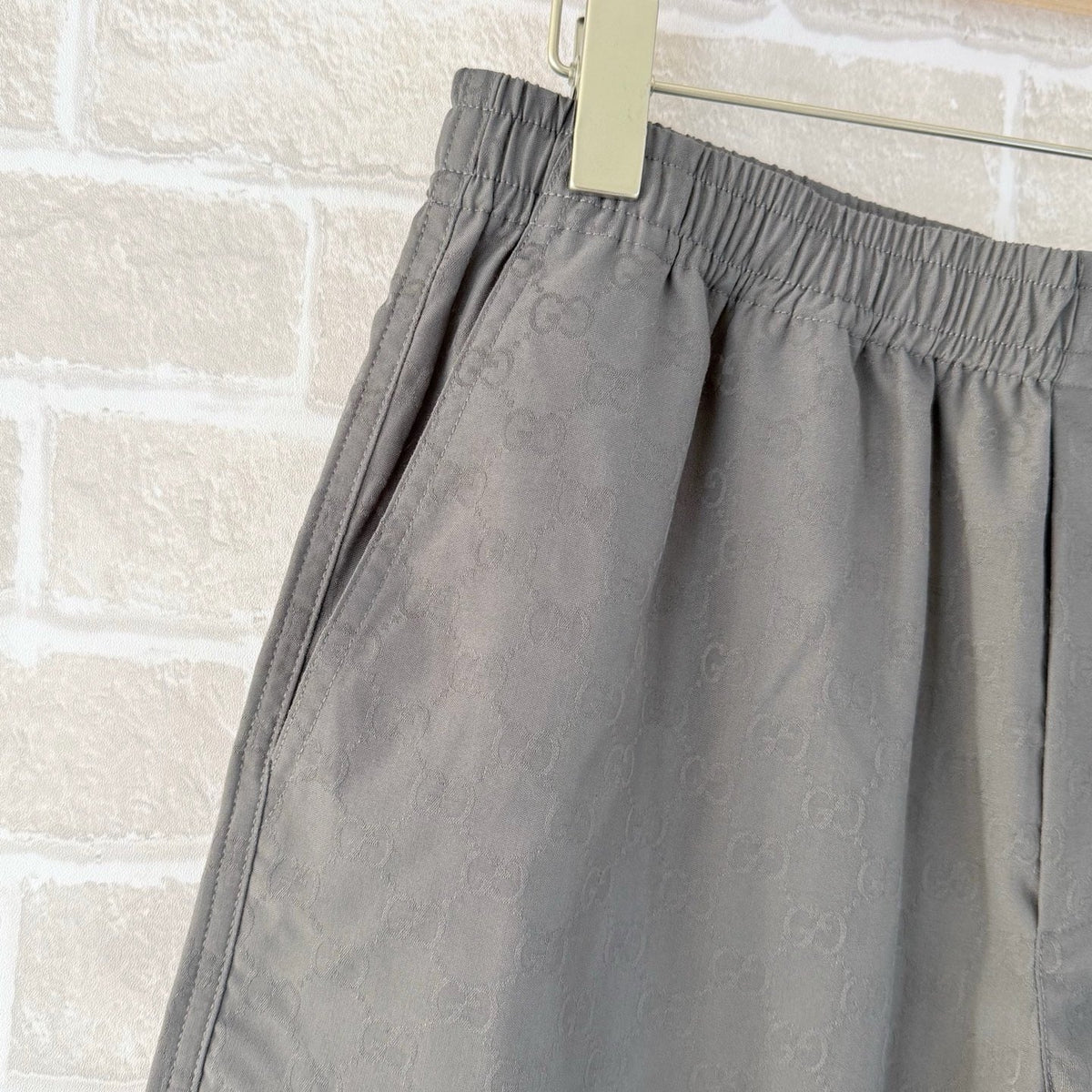 Grey Cotton Elasticated Drawstring - Men's