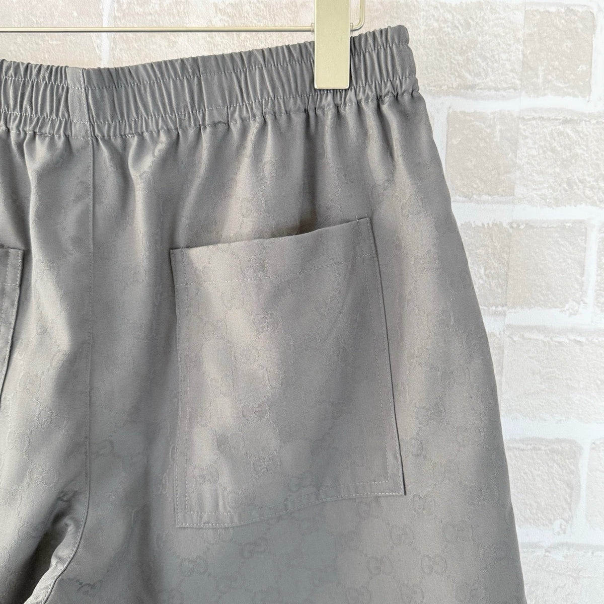 Grey Cotton Elasticated Drawstring - Men's
