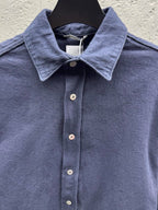 Navy Cotton Twin Pocket Long-Sleeve - Men's