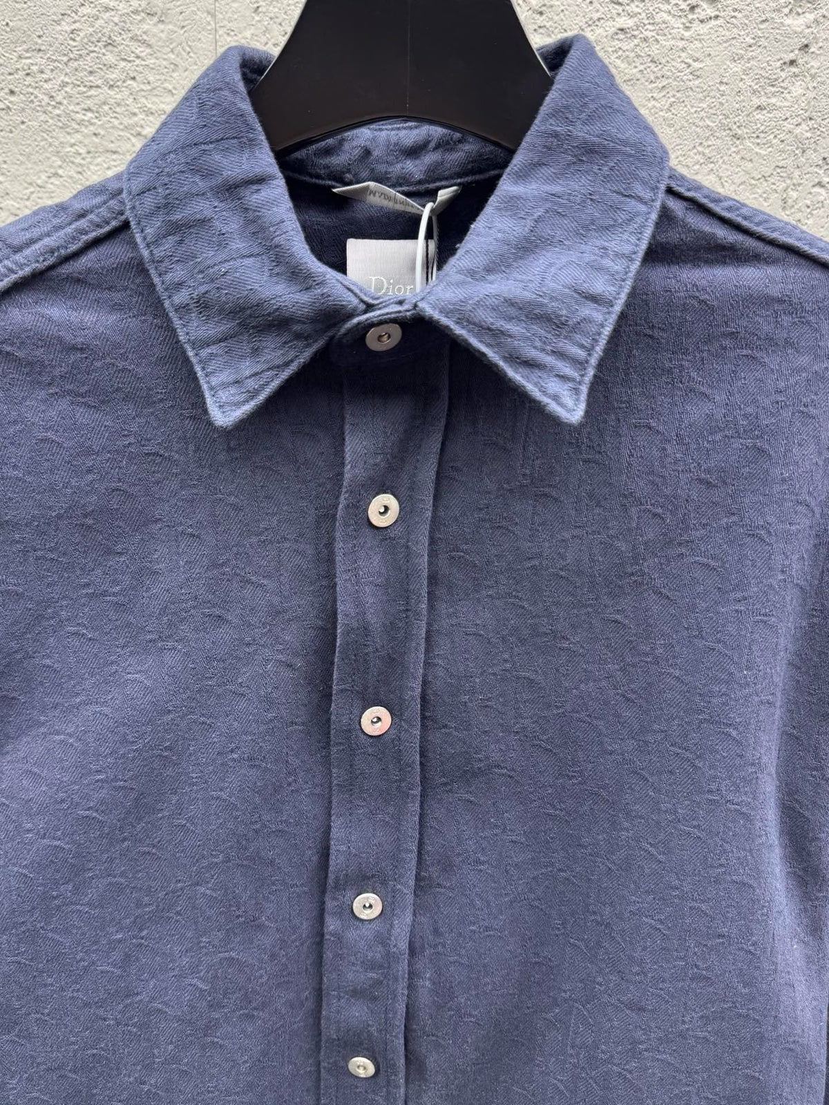 Navy Cotton Twin Pocket Long-Sleeve - Men's