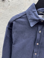 Navy Cotton Twin Pocket Long-Sleeve - Men's