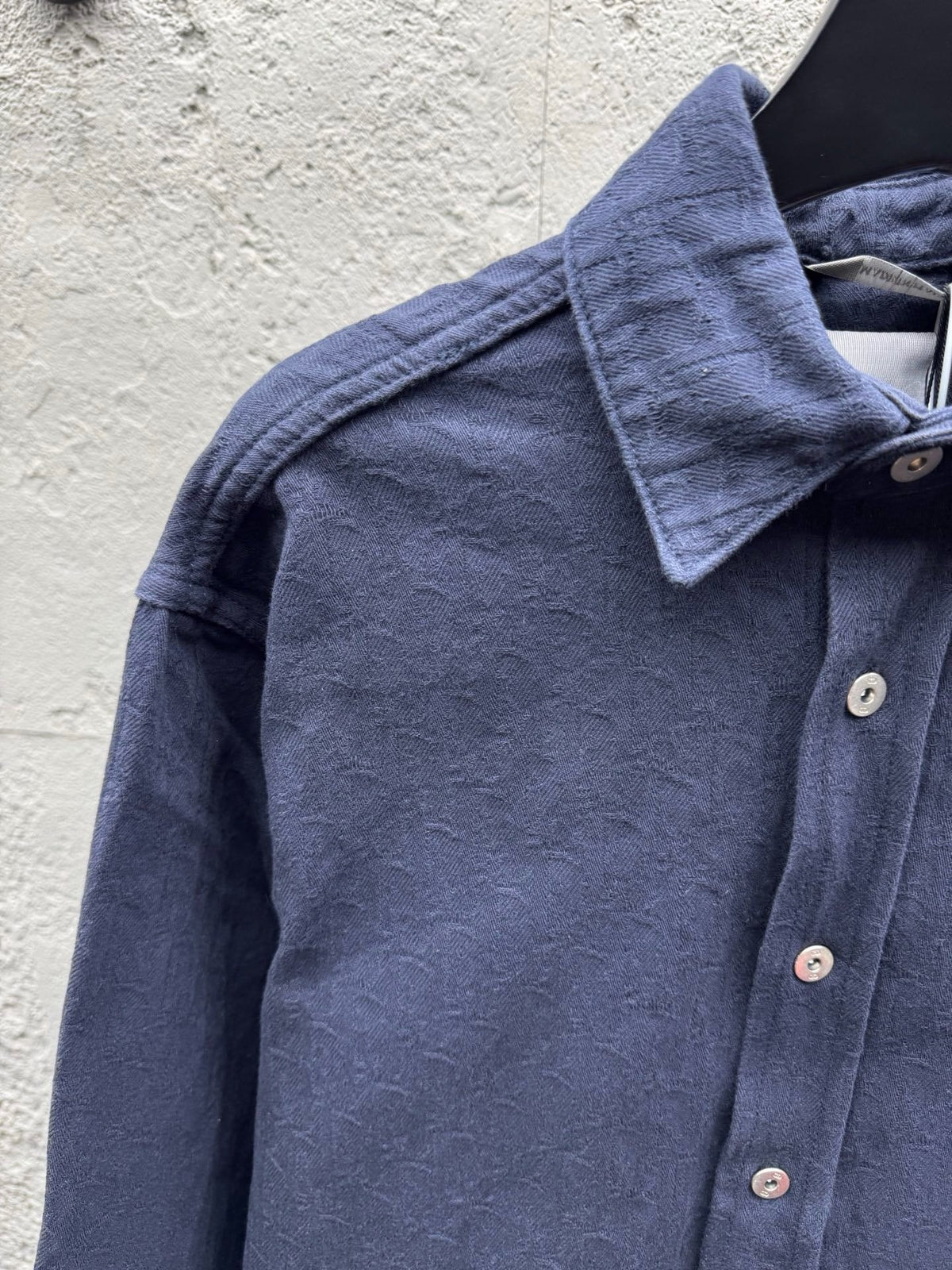 Navy Cotton Twin Pocket Long-Sleeve - Men's
