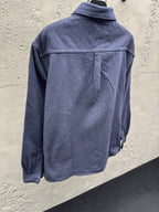 Navy Cotton Twin Pocket Long-Sleeve - Men's