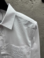 Blue Cotton Pocket Long-Sleeve - Men's