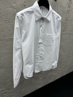 Blue Cotton Pocket Long-Sleeve - Men's