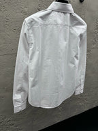 Blue Cotton Pocket Long-Sleeve - Men's
