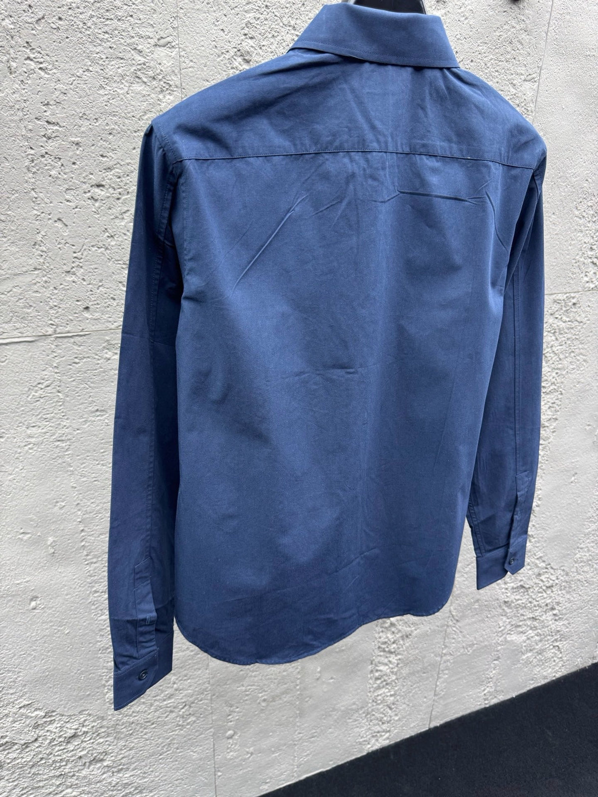 Blue Cotton Pocket Long-Sleeve - Men's