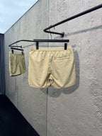 Cream Cotton Embroidered Drawstring - Men's
