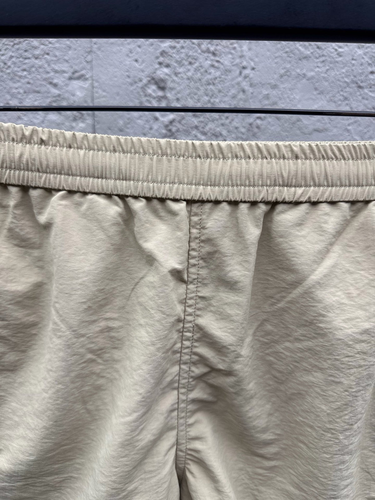Cream Cotton Embroidered Drawstring - Men's