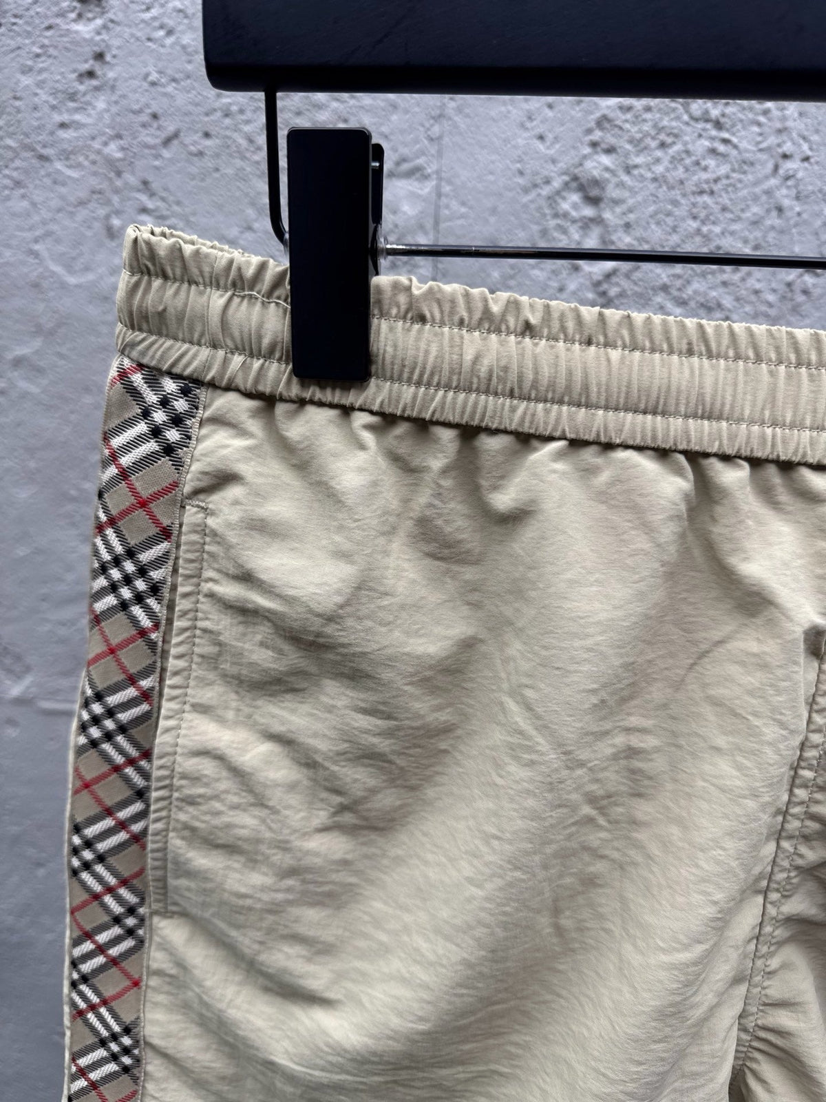 Cream Cotton Embroidered Drawstring - Men's