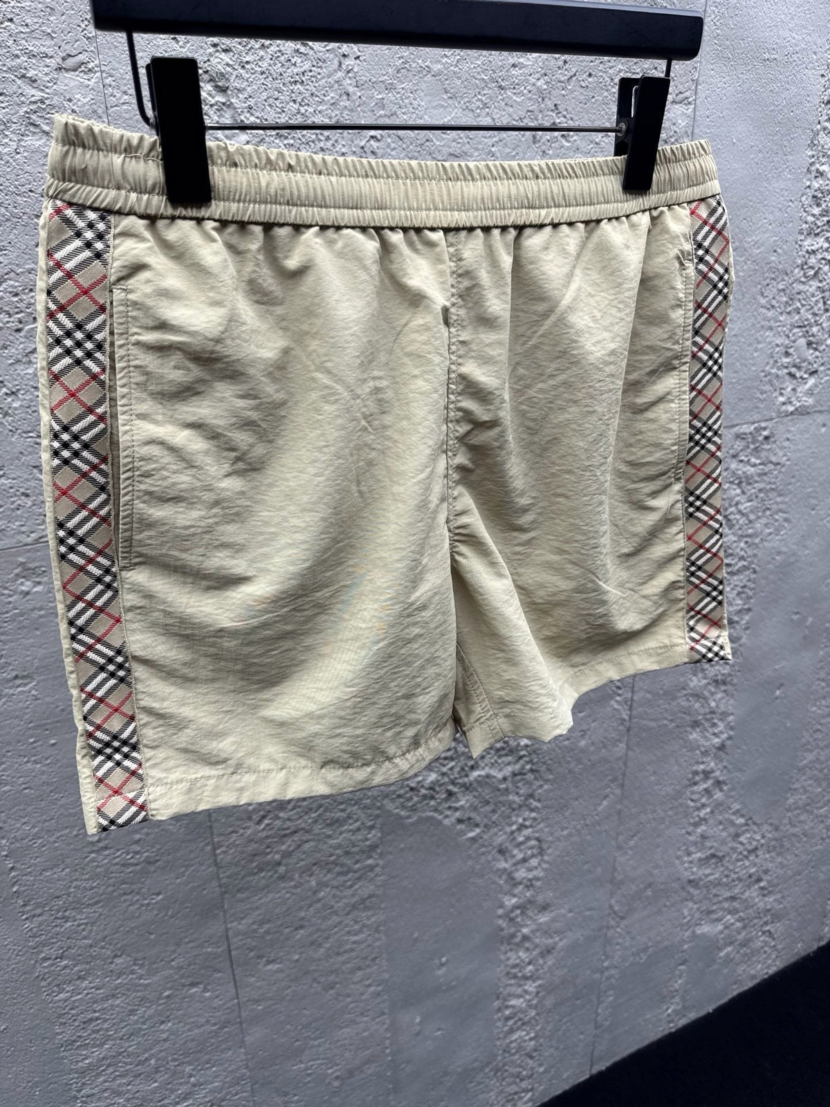 Cream Cotton Embroidered Drawstring - Men's