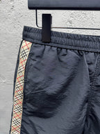 Cream Cotton Embroidered Drawstring - Men's