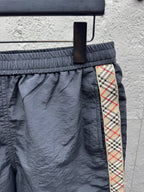 Cream Cotton Embroidered Drawstring - Men's