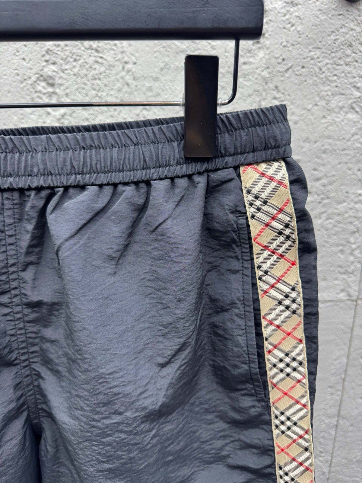 Cream Cotton Embroidered Drawstring - Men's