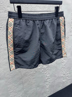 Cream Cotton Embroidered Drawstring - Men's