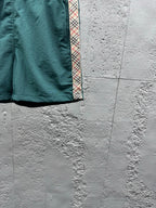 Cream Cotton Embroidered Drawstring - Men's